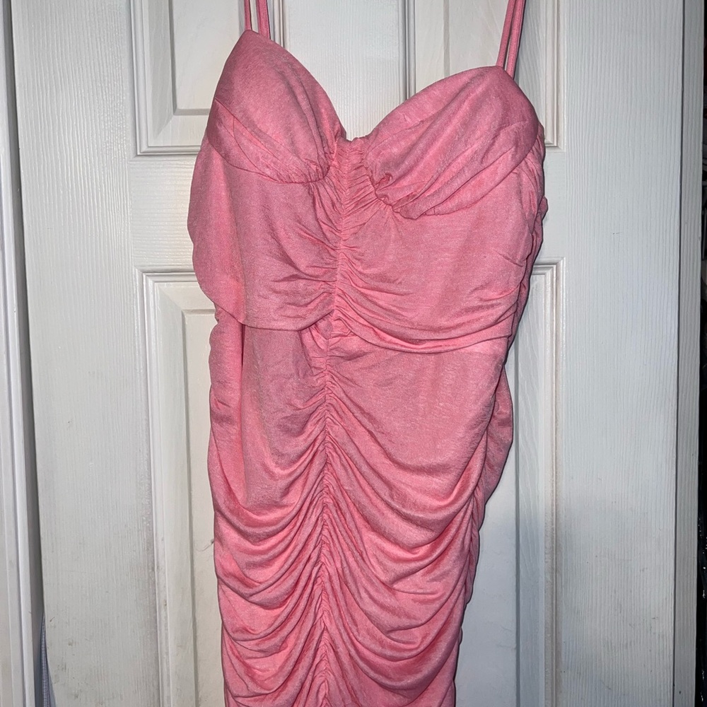 Marsa ruched fitted maxi dress